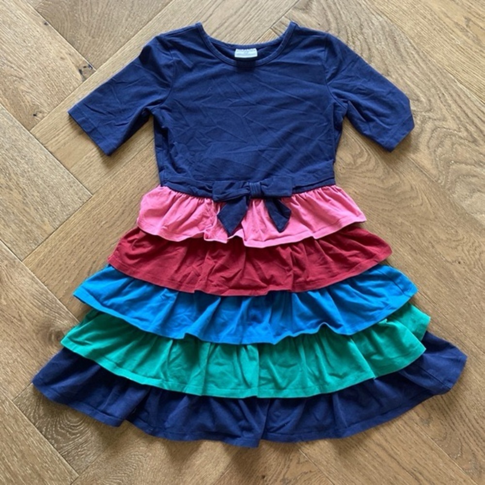 Hanna Andersson Multicolored Ruffled Tiered Sundress